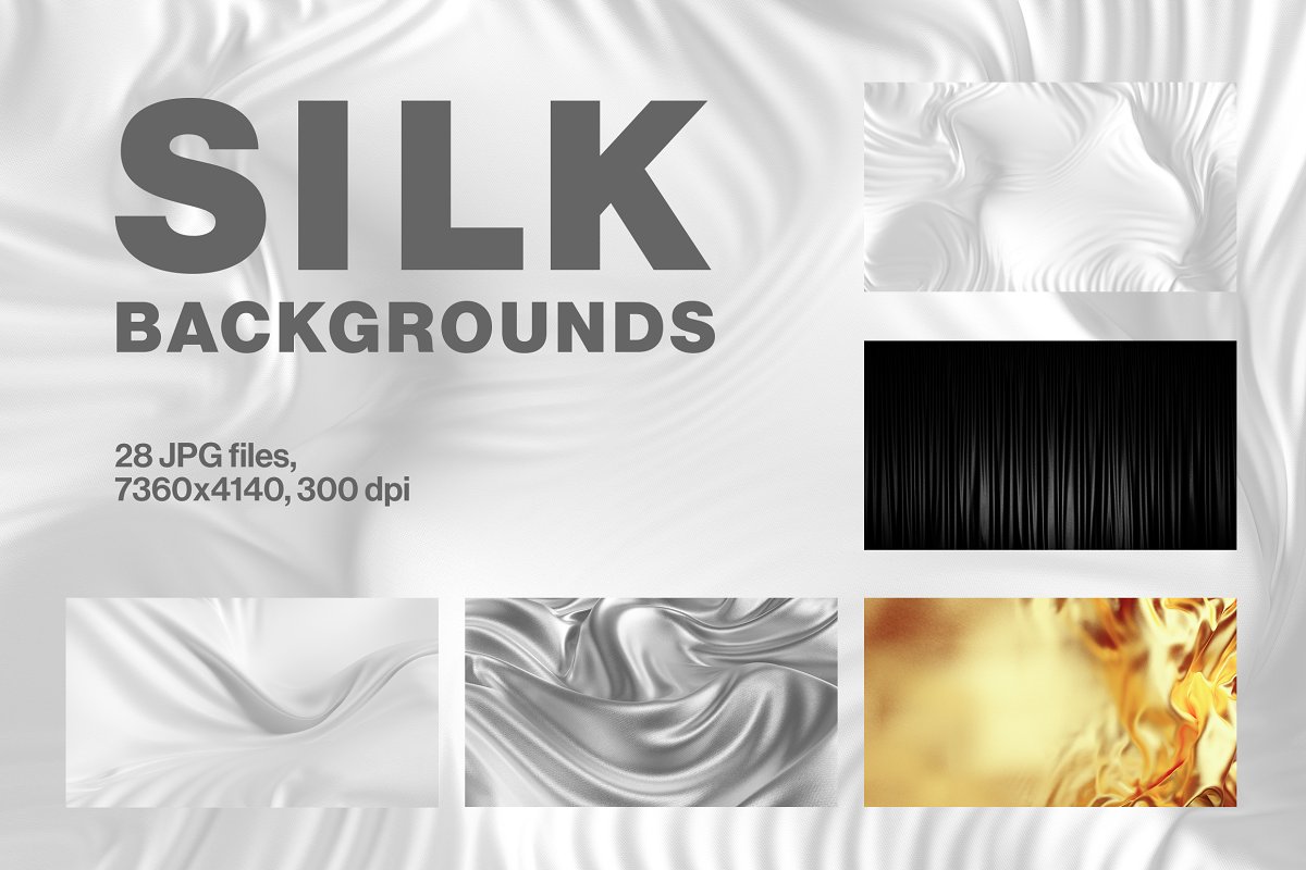 Cover image of Silk fabric backgrounds.