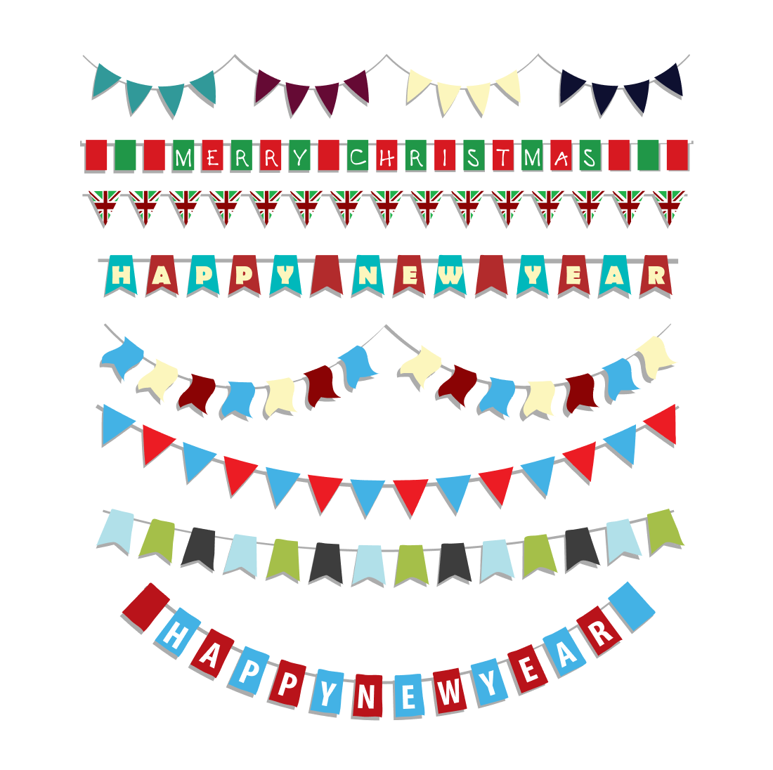 christmas banner svg cover.