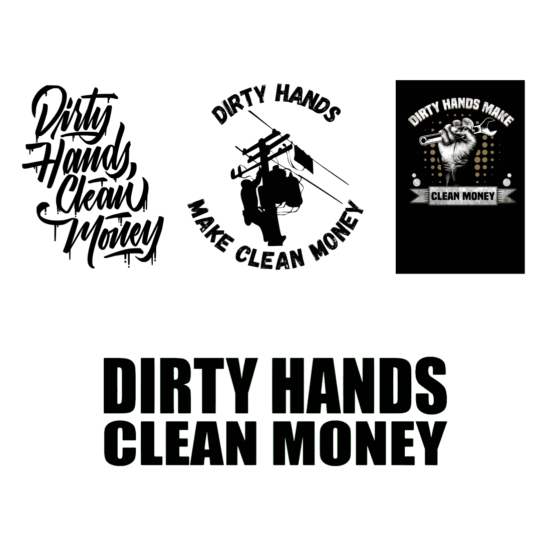 dirty hands clean money svg cover.