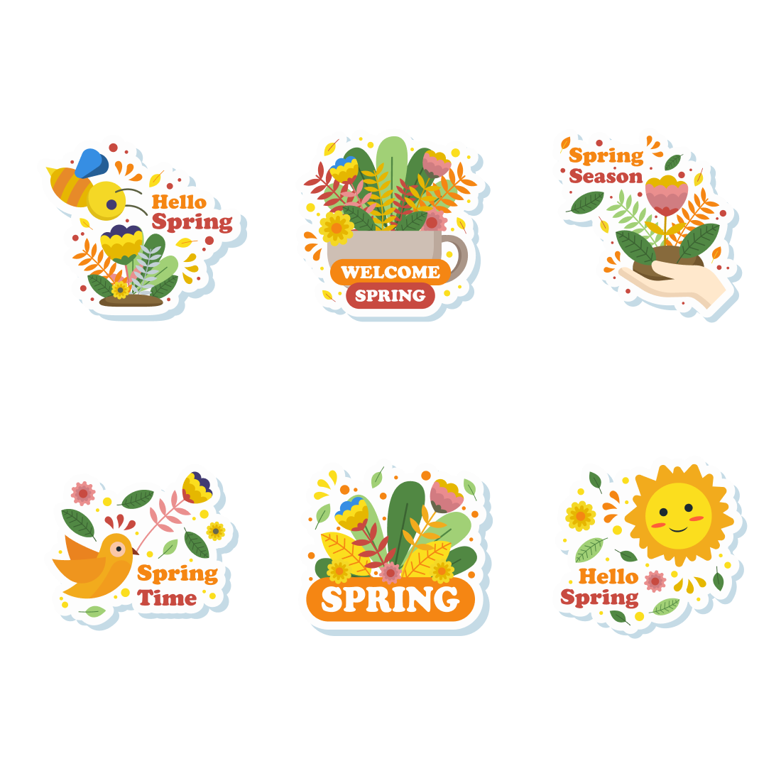 hello spring svg cover.