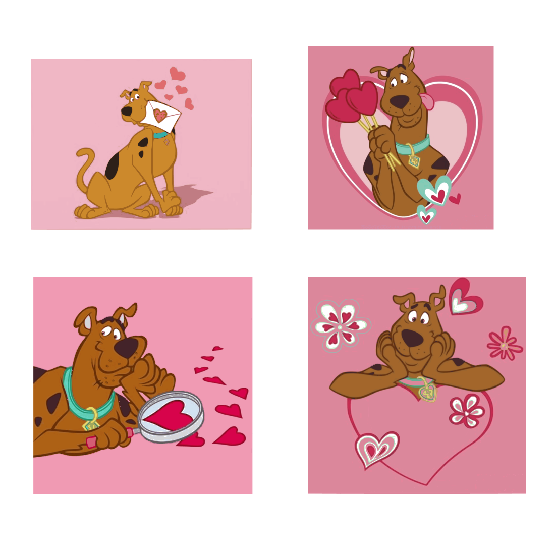 scooby doo valentine svg cover.