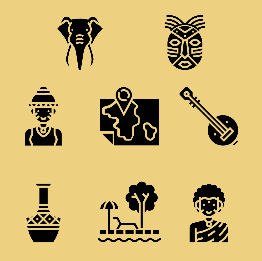 silhouette africa svg cover.