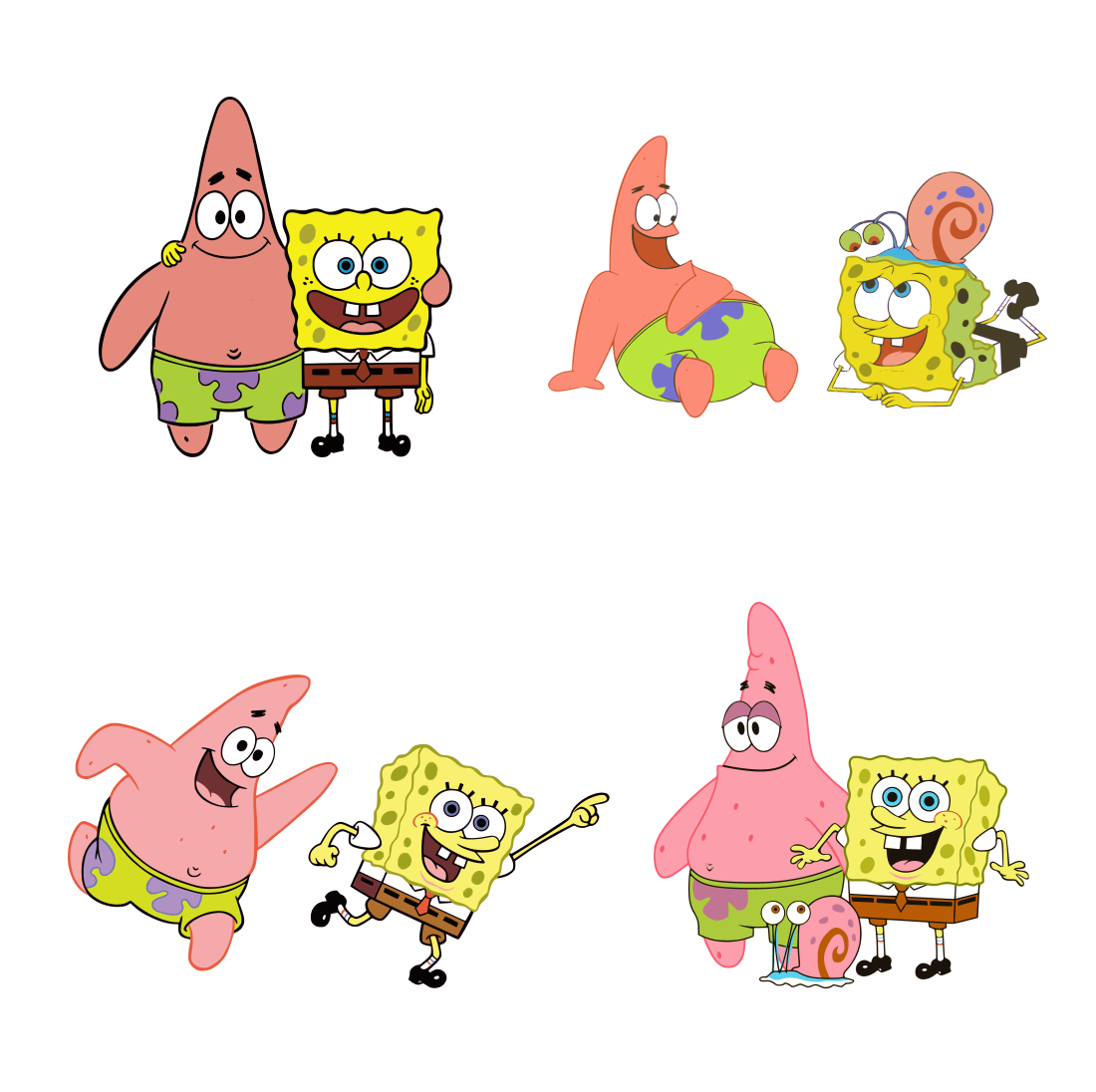 spongebob and patrick svg cover.