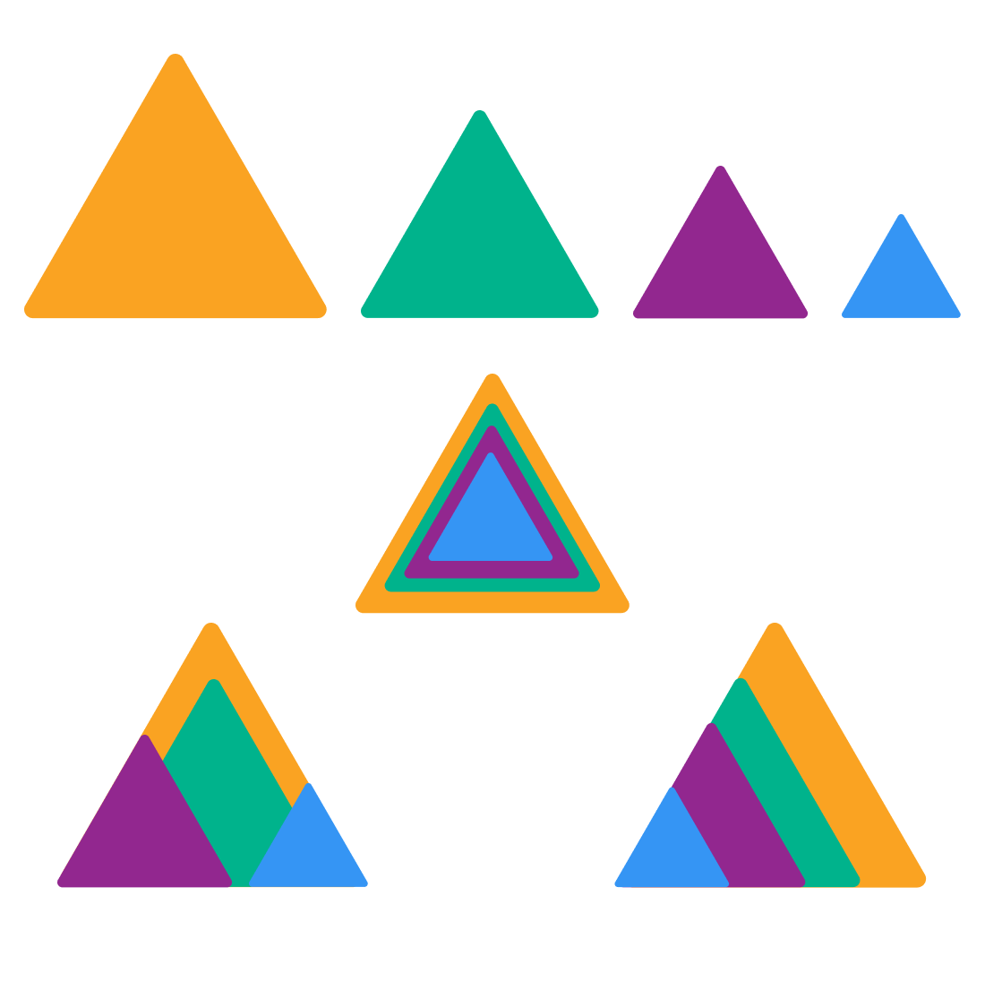 triangle banner svg cover.