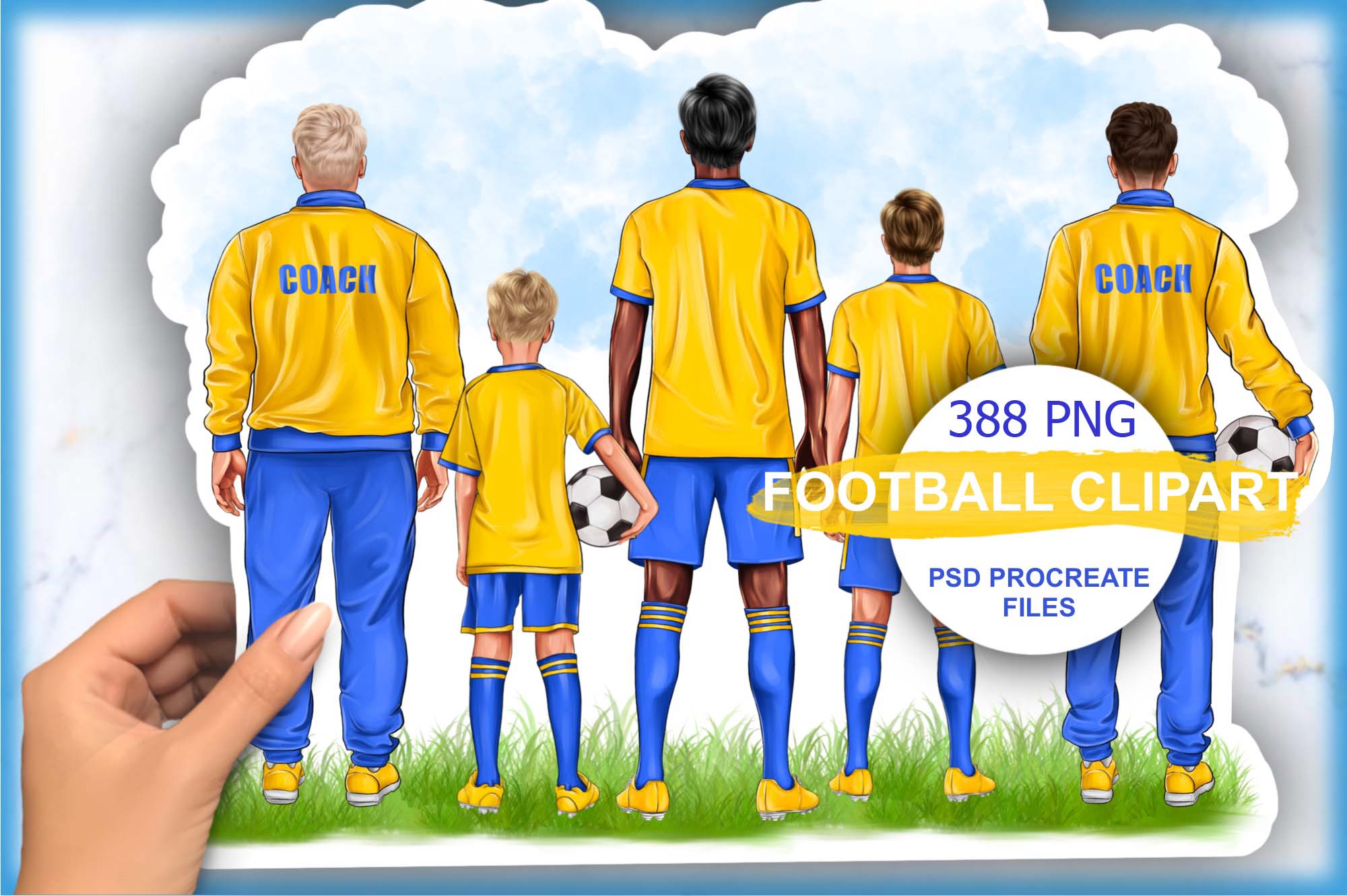 Football And Soccer Clipart Facebook Image.