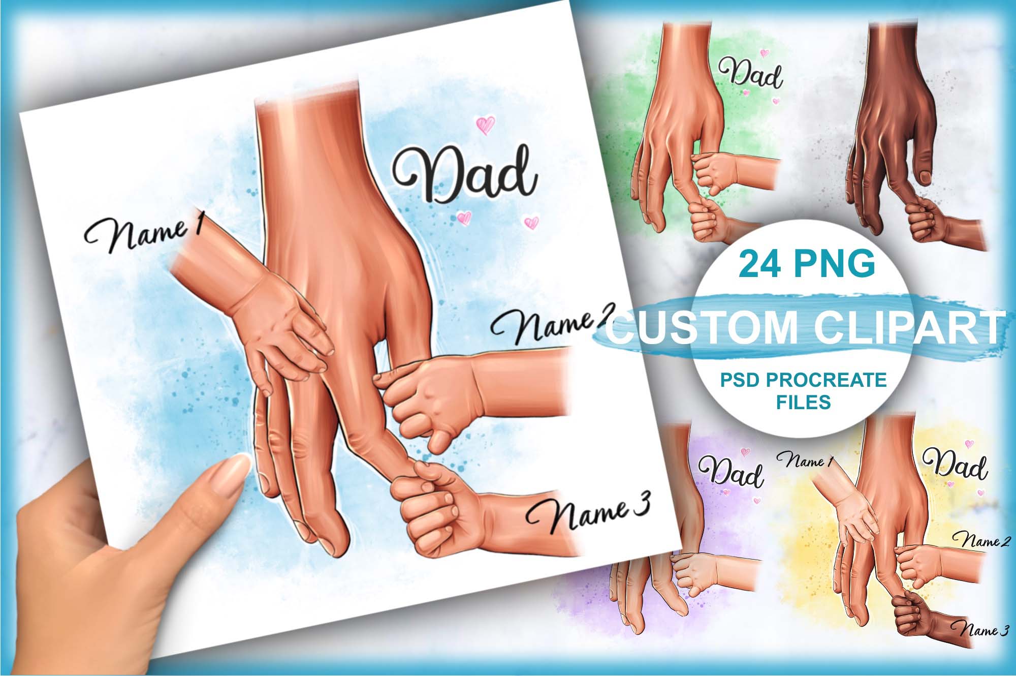 Family Clipart Parents And Kids Facebook Image.