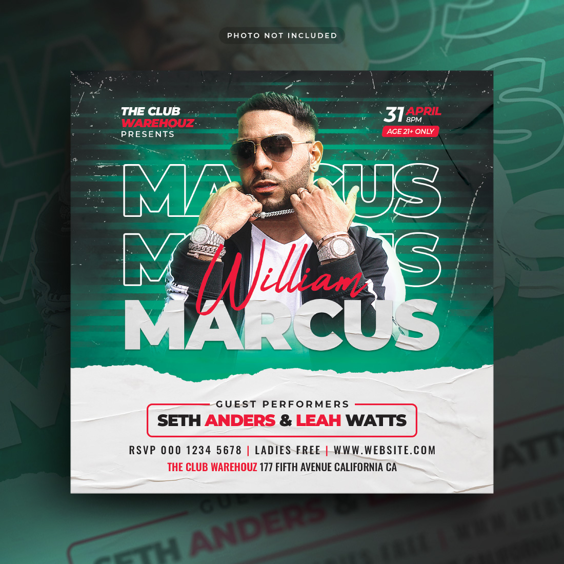 9 Music Party Flyer Template, flyer example.