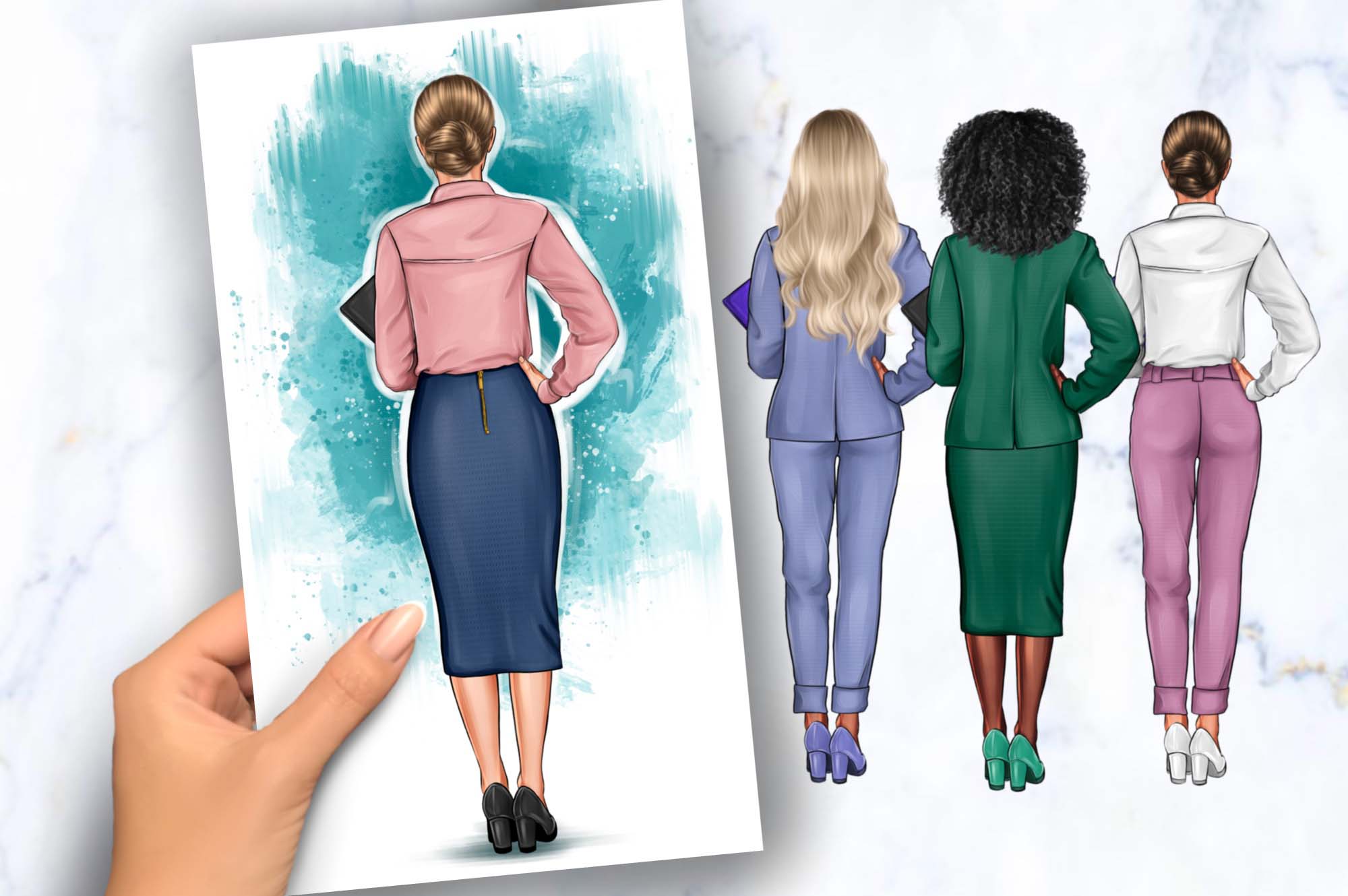 Lady Boss Clipart Facebook Image.