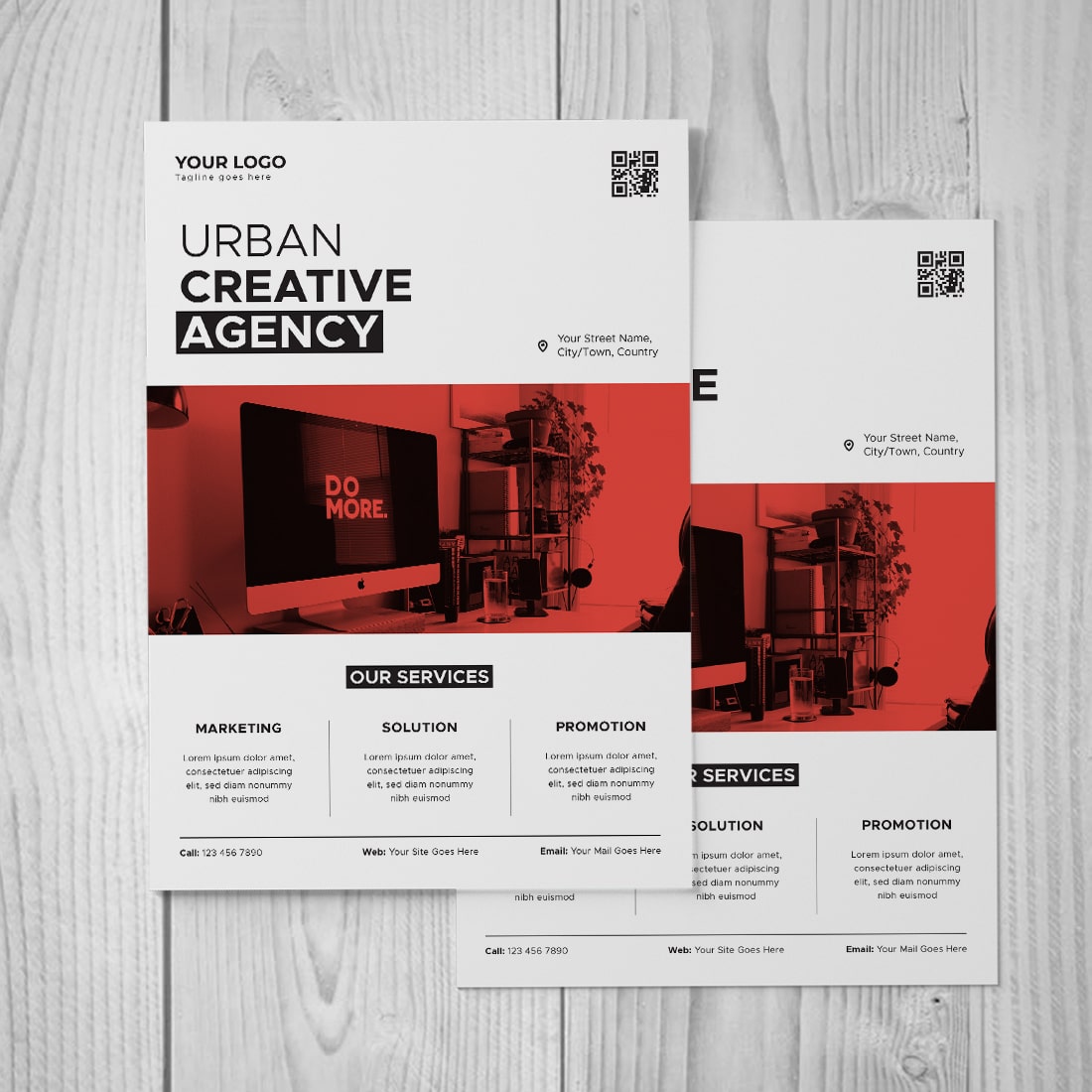 Creative Corporate Flyer Design Vector Template Layout facebook image.