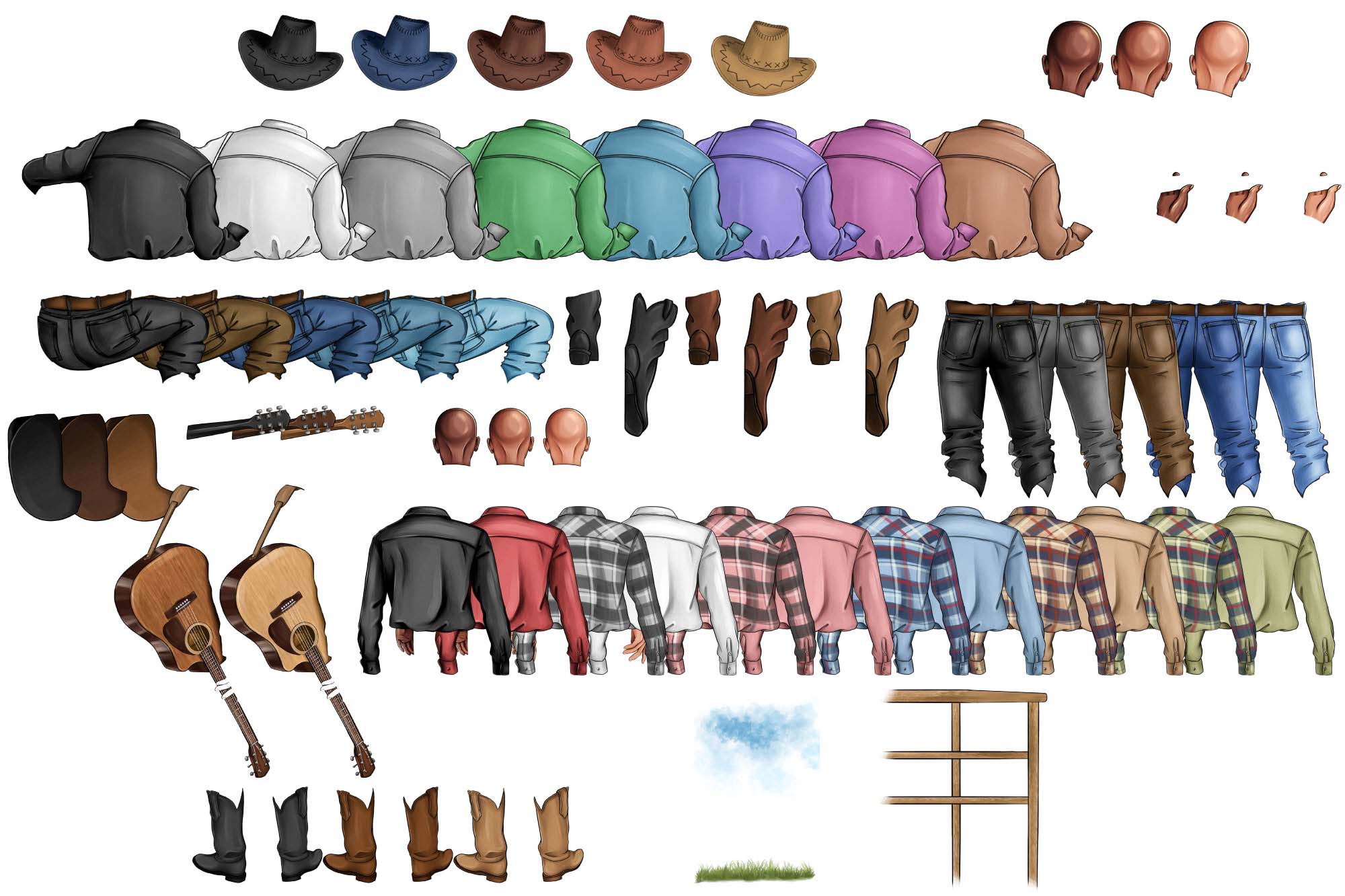 Best Friend Clipart And Country Clipart Elements.