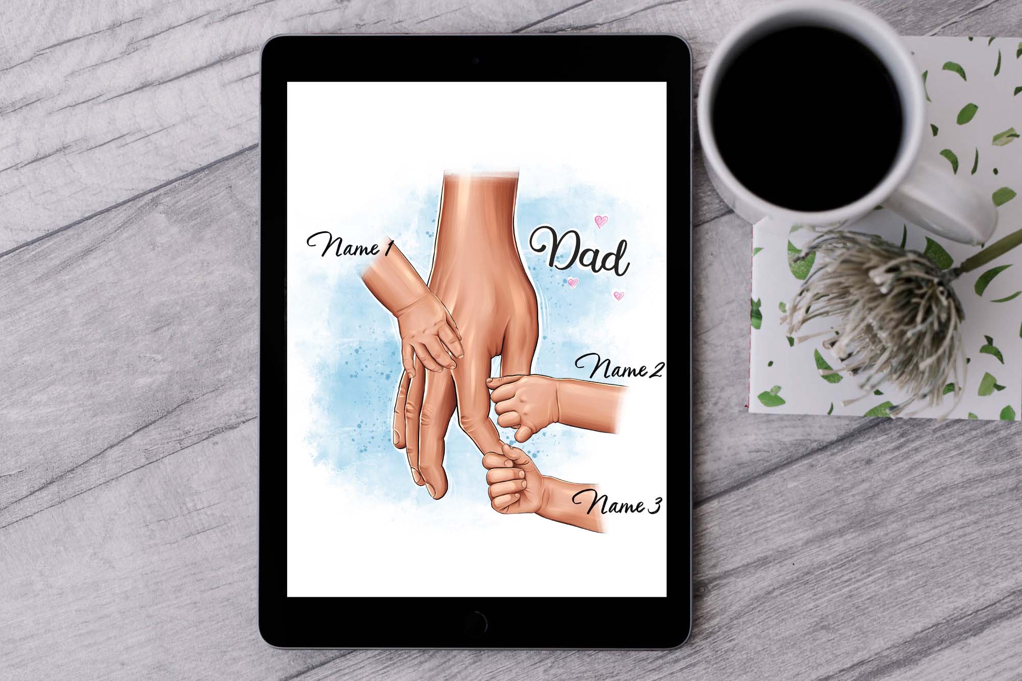 Family Clipart Parents And Kids Tablet Wallpaper.