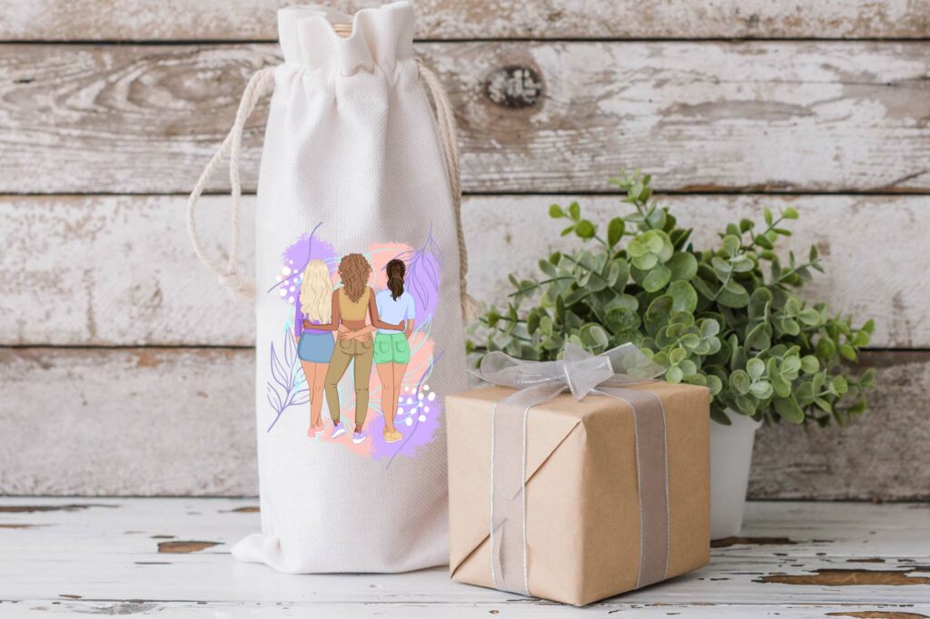 Best friends, minimalistic style - MasterBundles