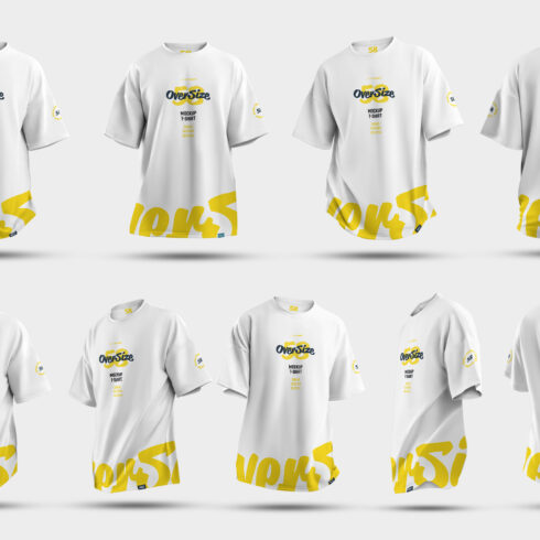 9 Mockups Oversize T-shirt | MasterBundles