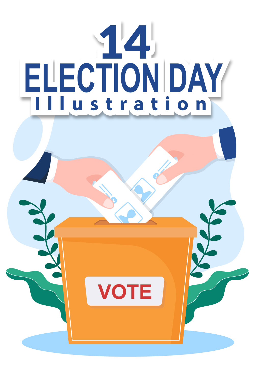 14 Election Day Political Illustration Pinterest Image.