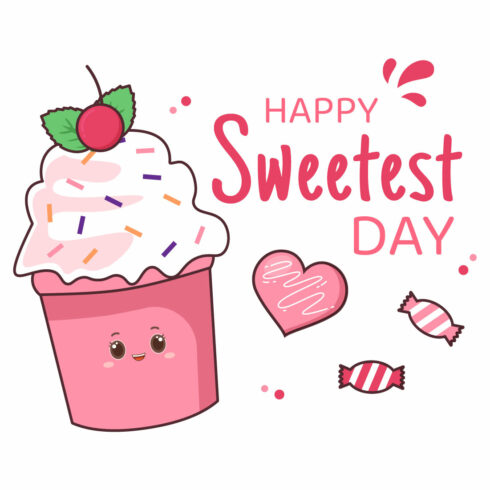 12 Happy Sweetest Day Illustration Cover Image.