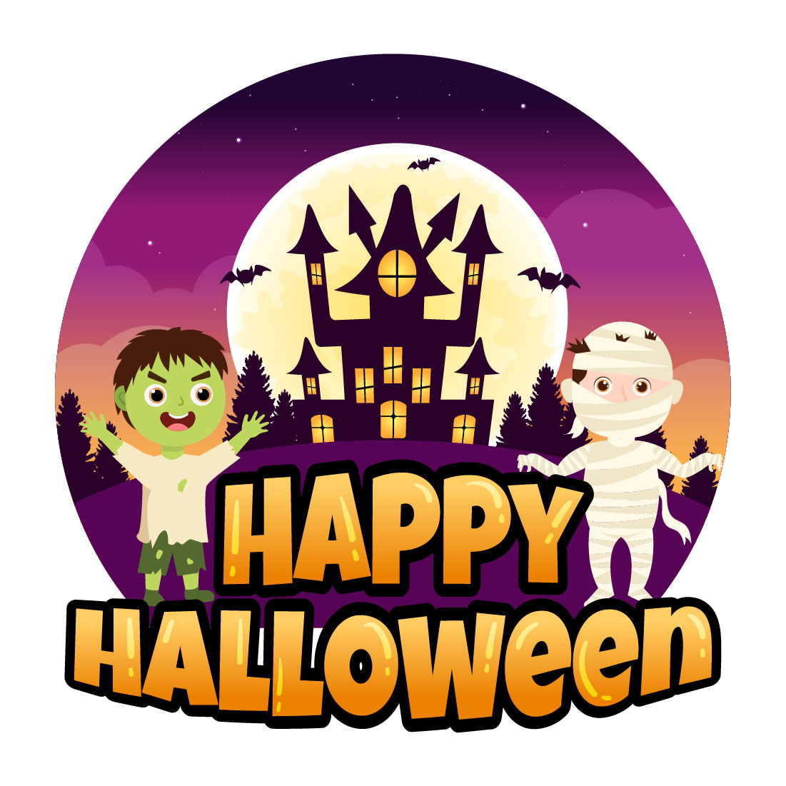20 Happy Halloween Illustration Cover Image.