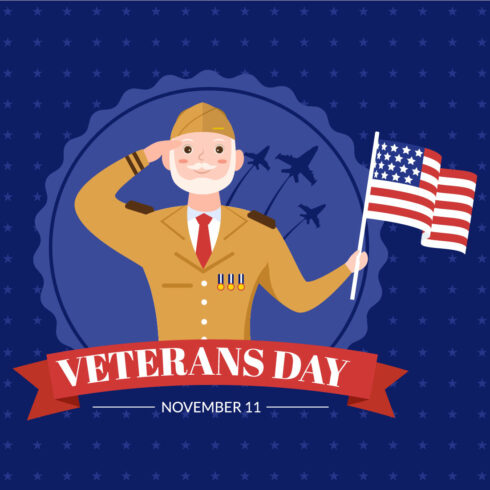 14 Veterans Day Design Illustration Cover Image.