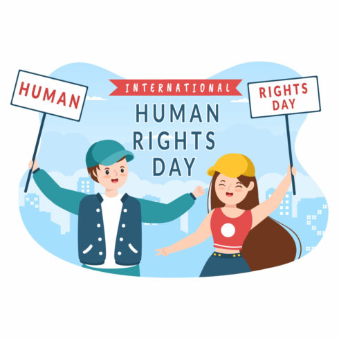 12 Human Rights Day Illustration Cover Image.