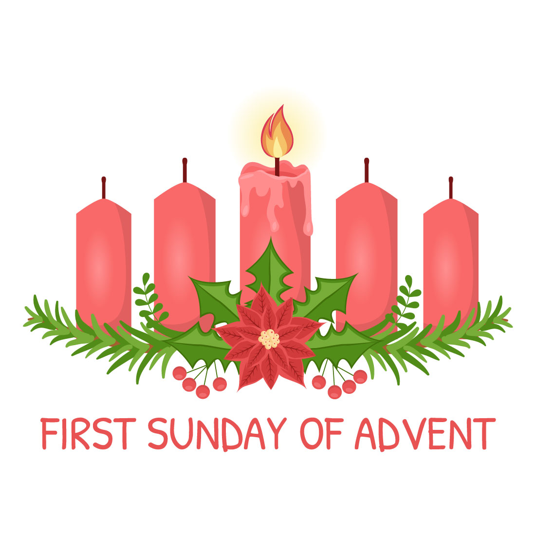 10 First Sunday of Advent Illustration cover image.