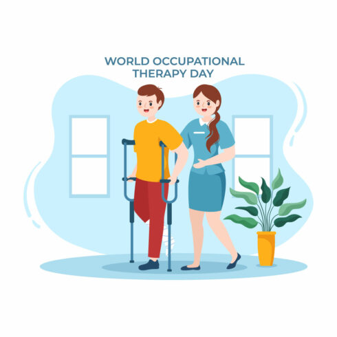 12 World Occupational Therapy Day Illustration Cover Image.