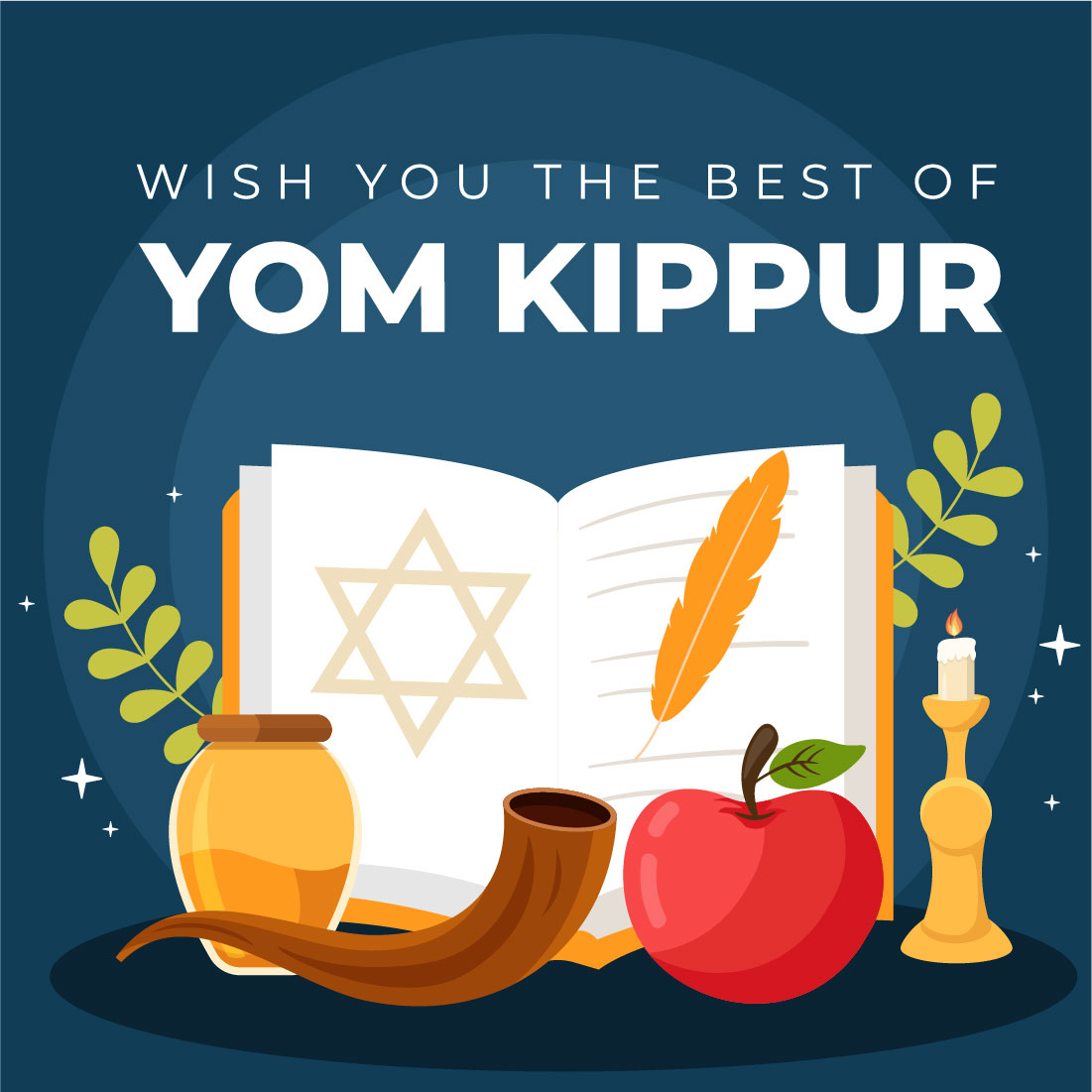 13 Yom Kippur Day Celebration Illustration Cover Image.