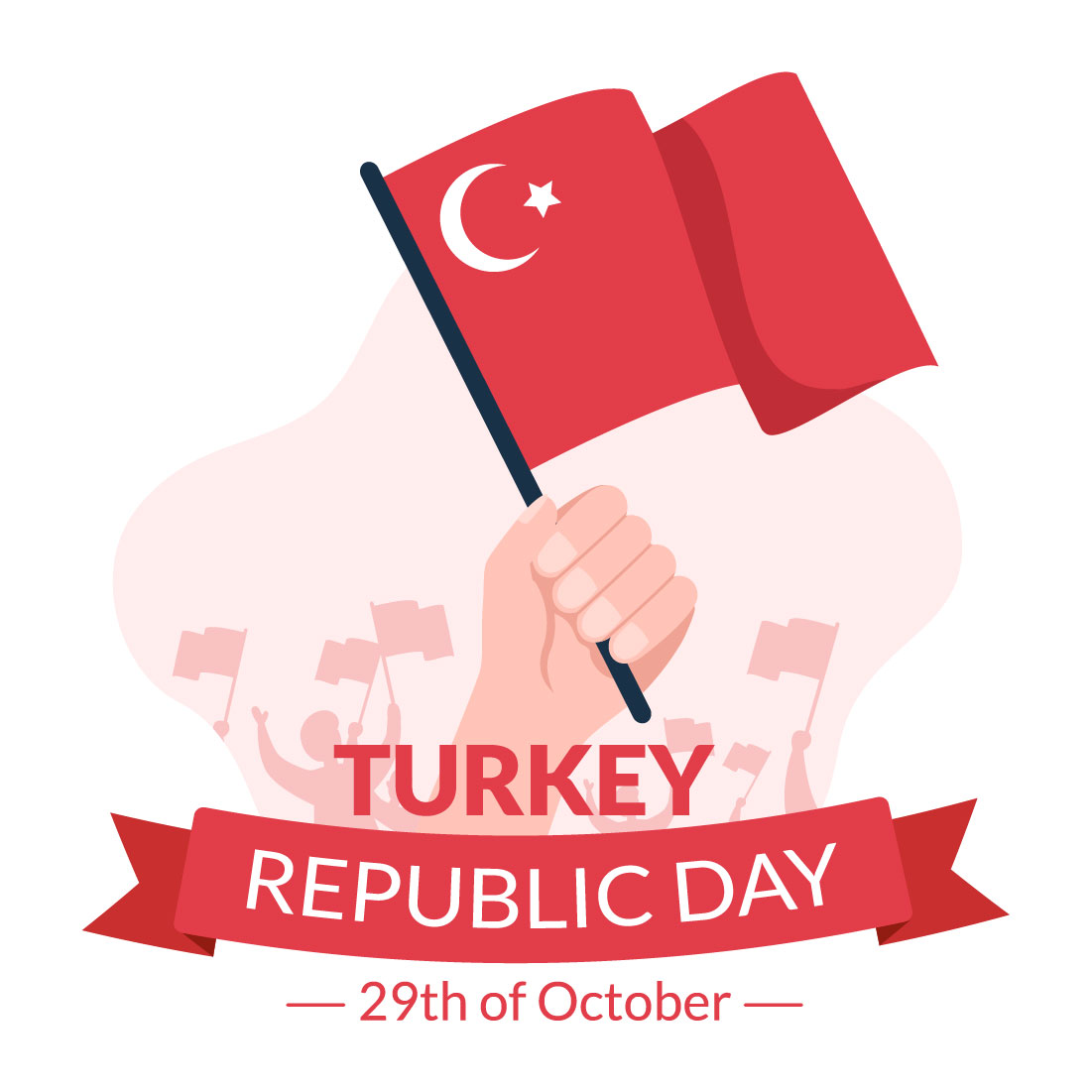14 Republic Day Turkey Illustration Preview Image.