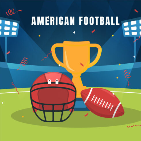 13 American Football Sports Player Illustration - MasterBundles