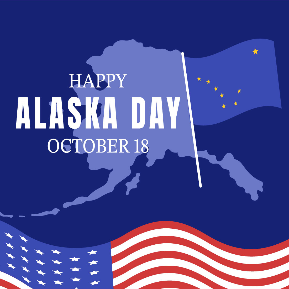 15 Happy Alaska Day Illustration Preview Image.