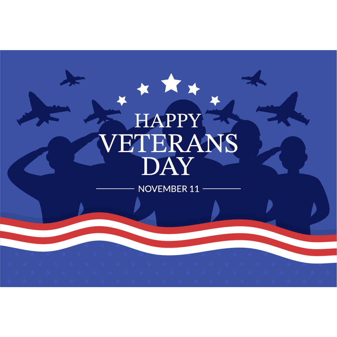 14 Veterans Day Design Illustration Preview Image.