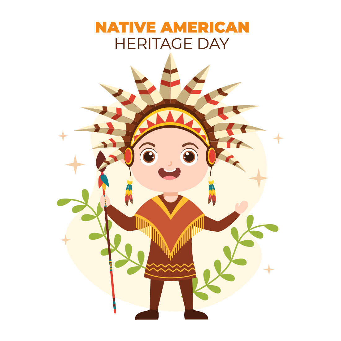 11 Native American Heritage Day Illustration Preview Image.