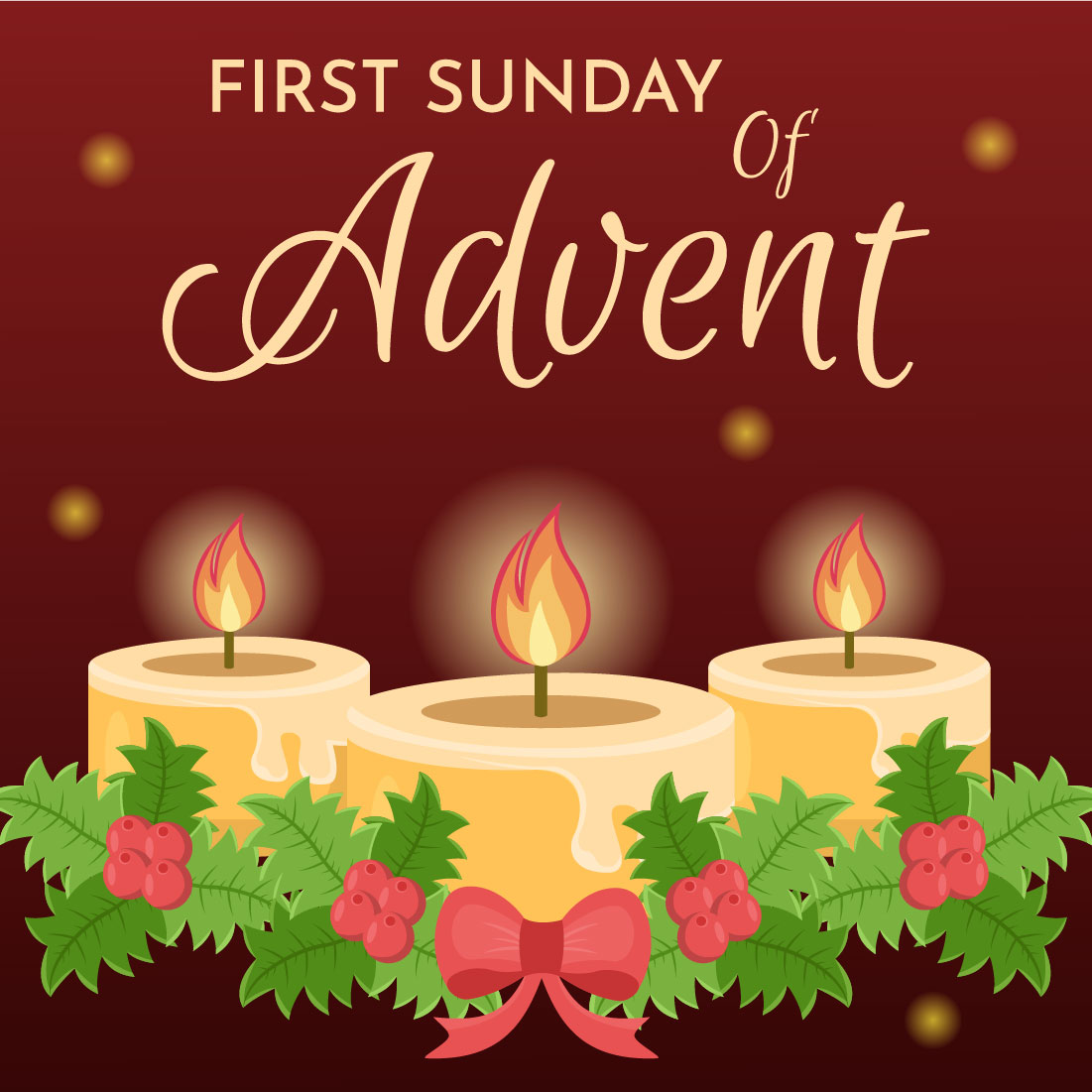 10 First Sunday of Advent Illustration preview image.