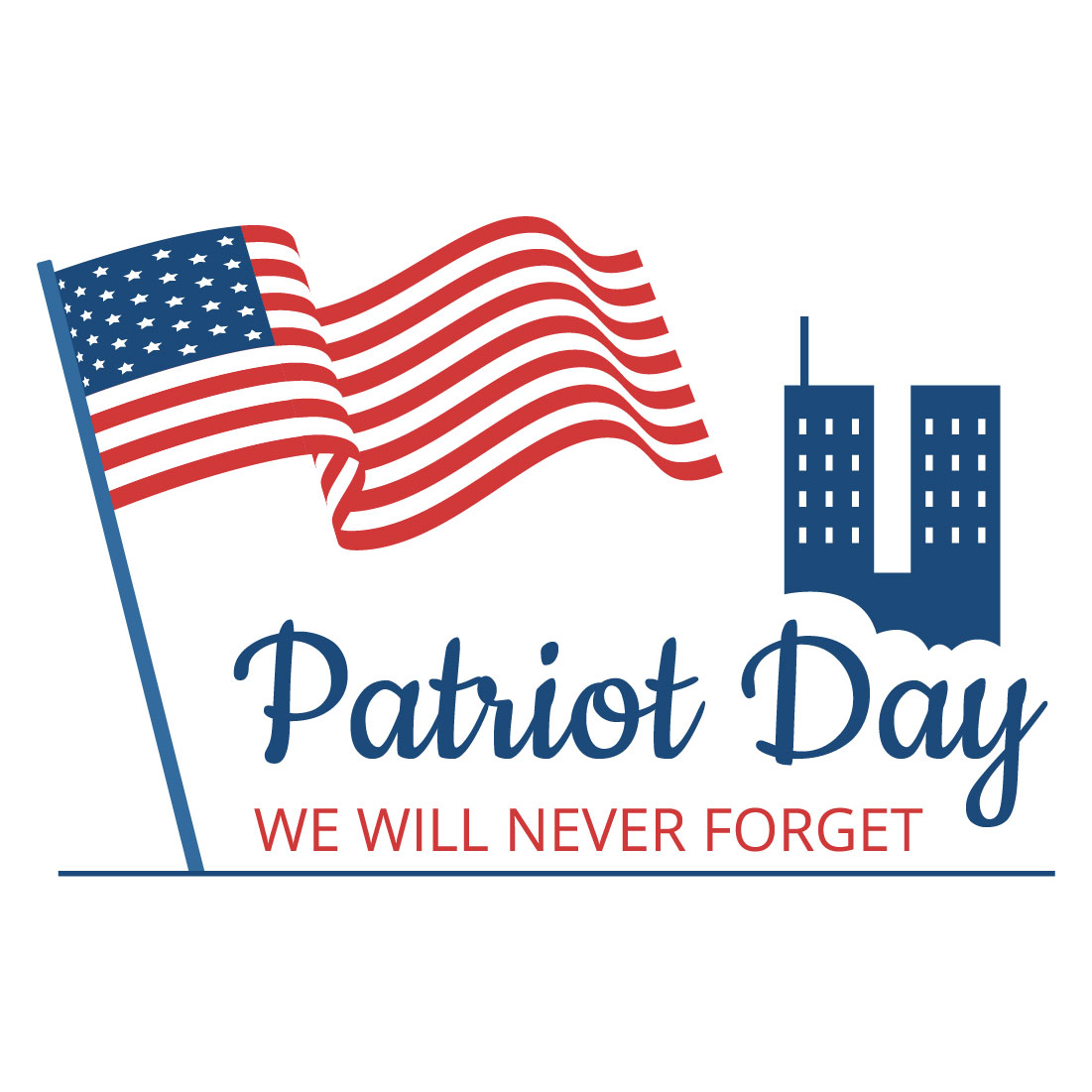 10 Patriot Day USA Celebration Illustration Preview Image.