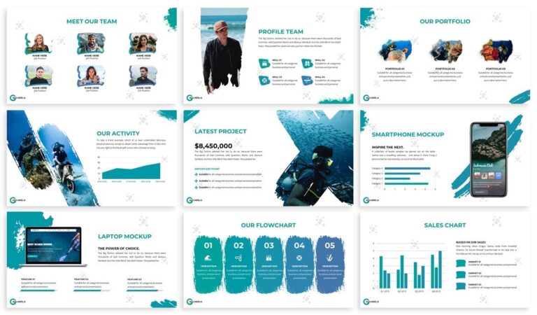 Aquarela - Abstract Powerpoint Template – MasterBundles