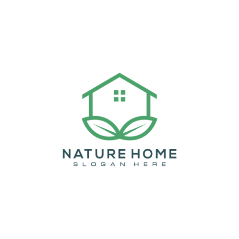 Home Nature Logo Vector Design Cover Image.