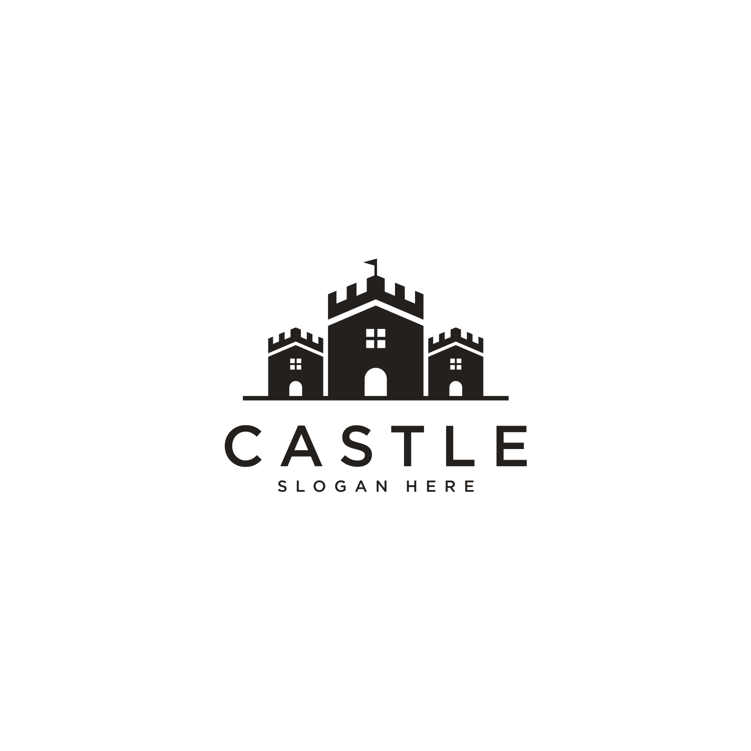 Castle Logo Vector Design Cover Image.