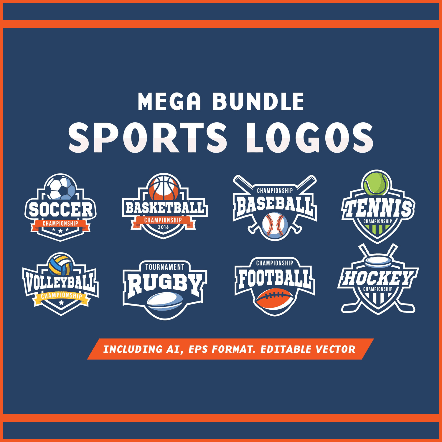 32 Sports Logos Bundle.