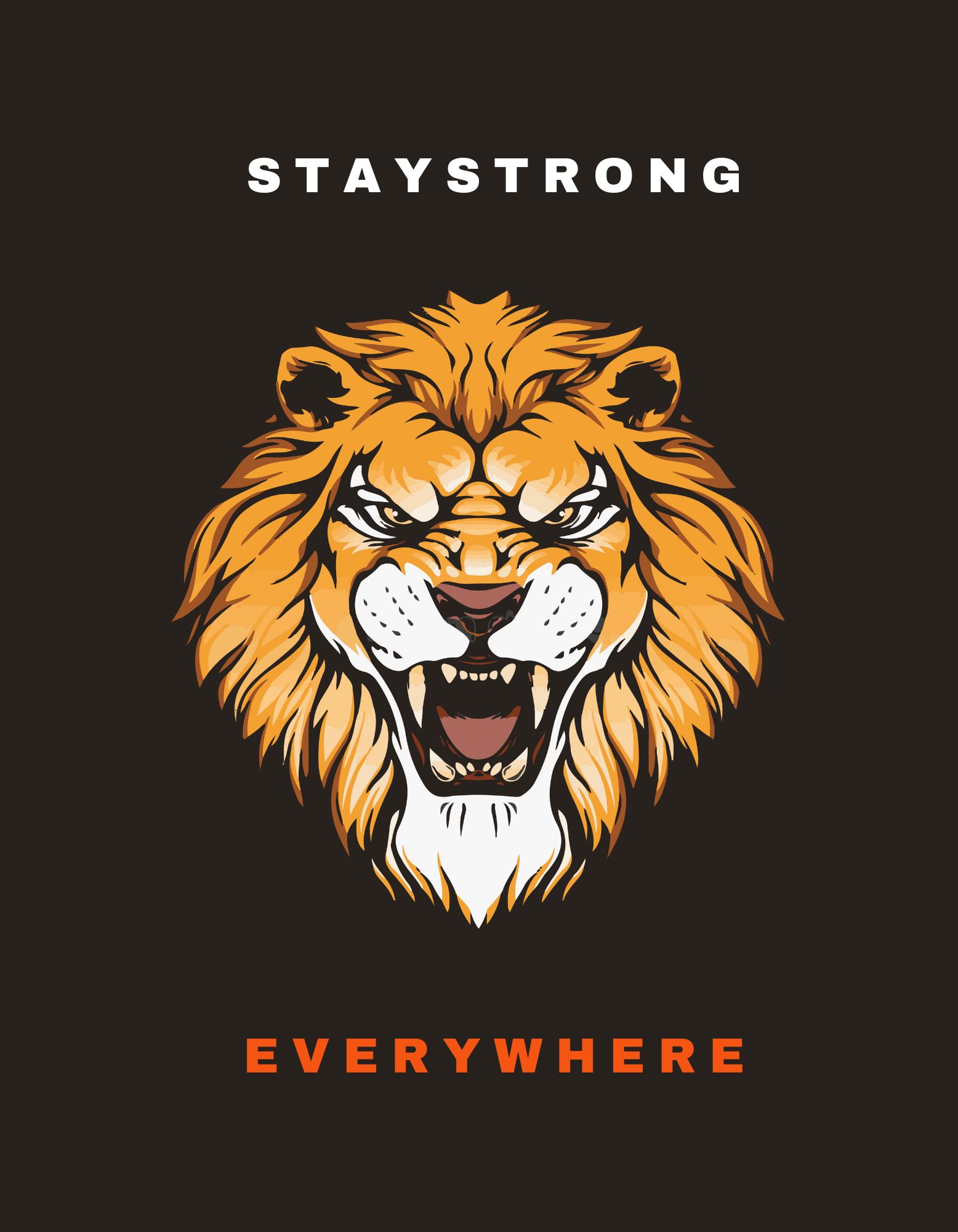 12 Best Vintage T-shirt Designs, stay strong everywhere design.