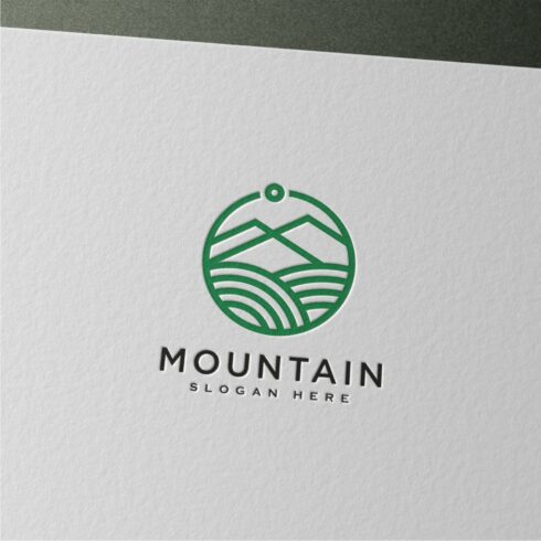 Mountain Logo Vector Design Line Style cove rimage.