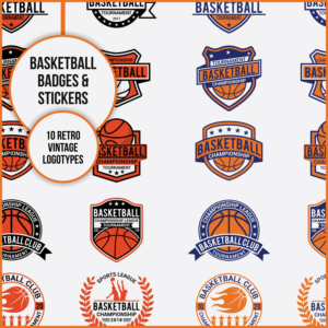 Basketball Badges & Stickers Vol2 – MasterBundles