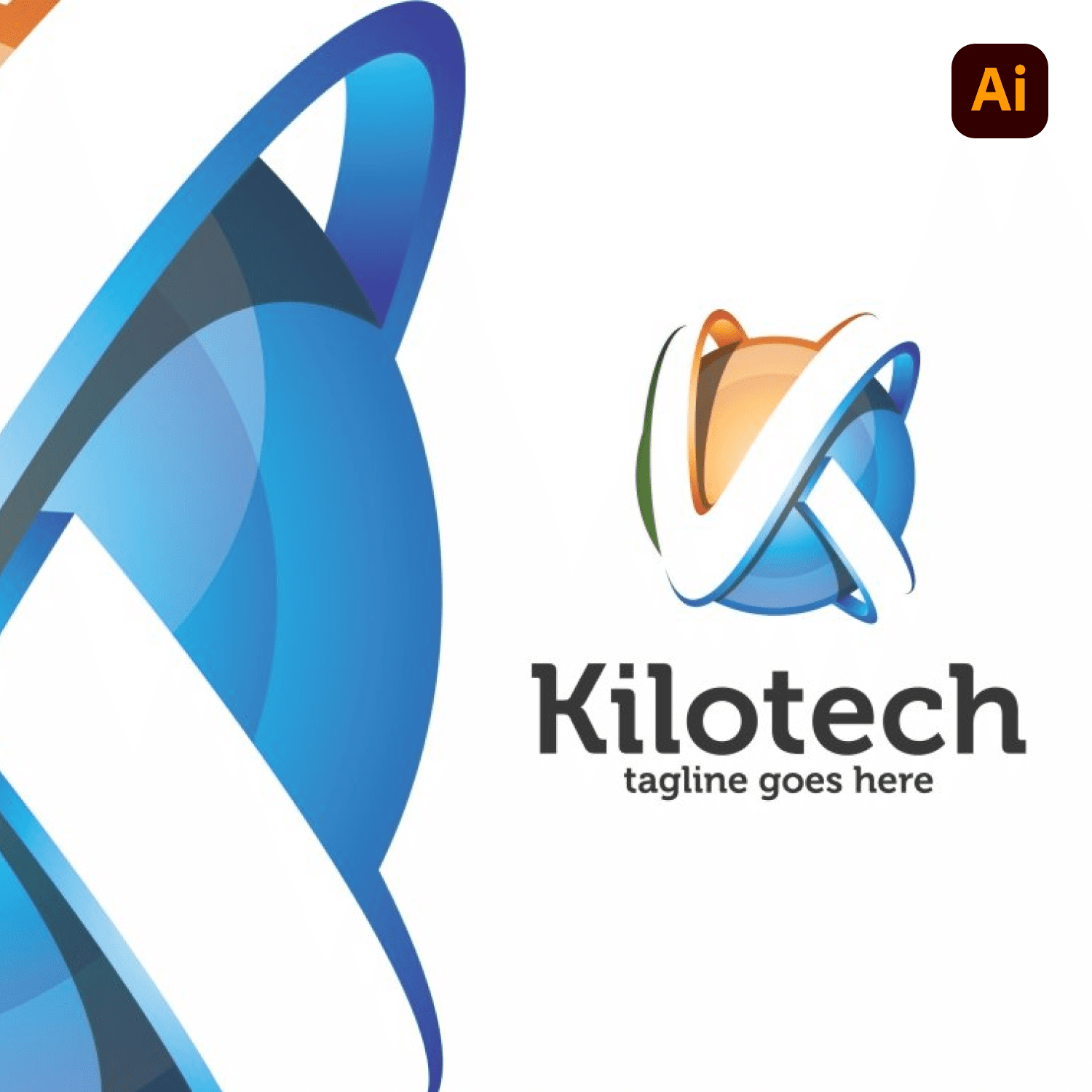 Kilotech / Letter K - Logo Template cover.