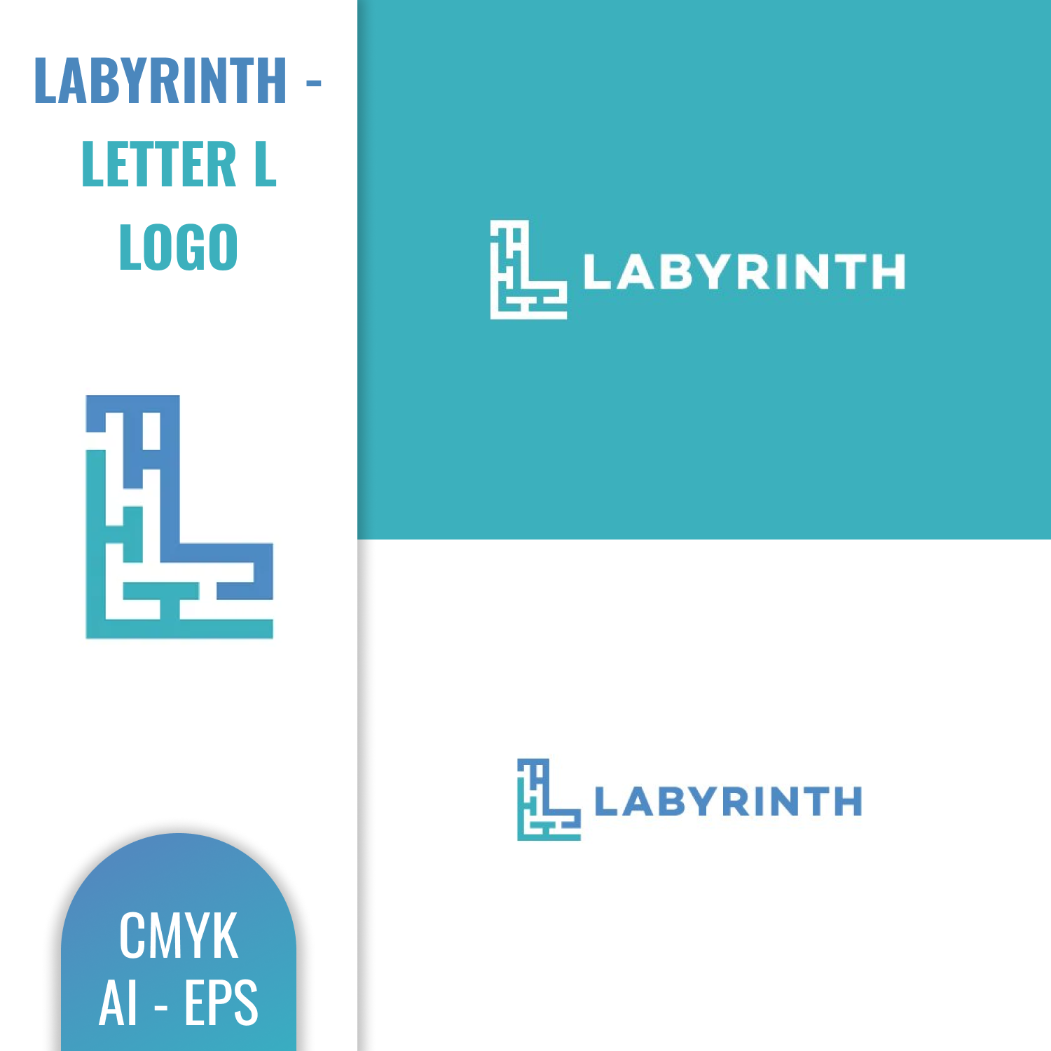 Labyrinth - Letter L Logo.