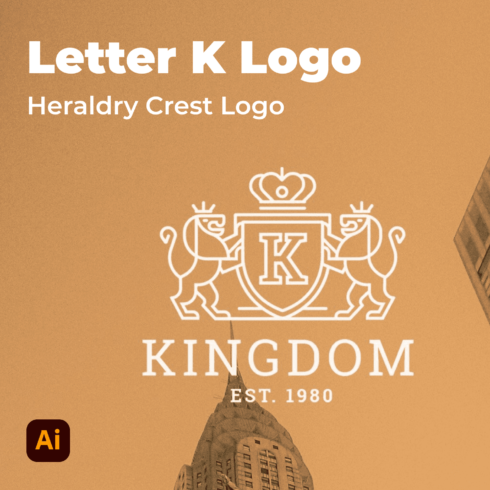 Letter K Logo - Heraldry Crest Logo.