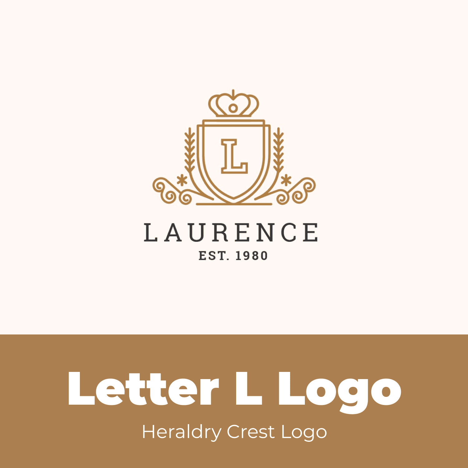 Letter L Logo - Heraldry Crest Logo.