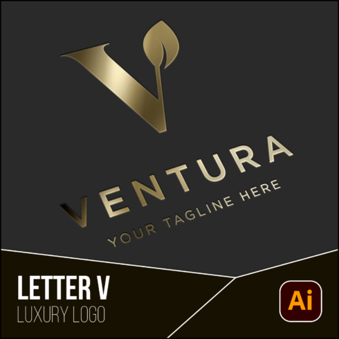 Letter V Luxury Logo.