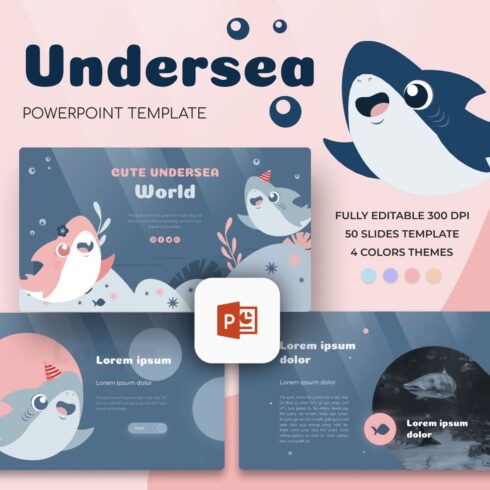 Cute Undersea Powerpoint Template.