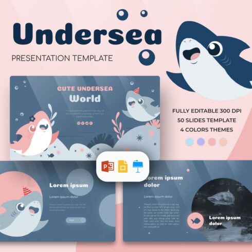 Cute Undersea Presentation Template.