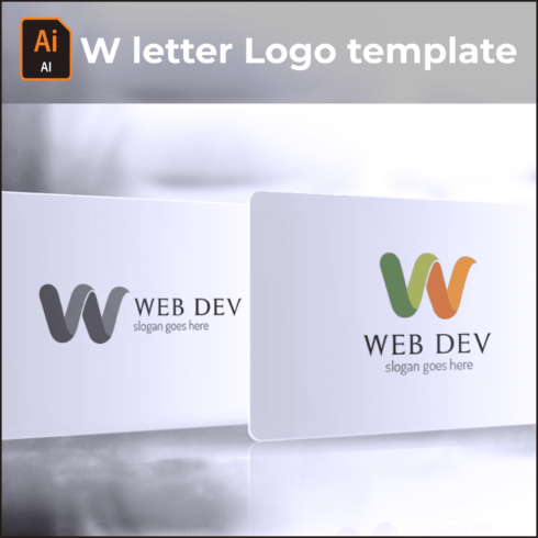 W letter Logo template.