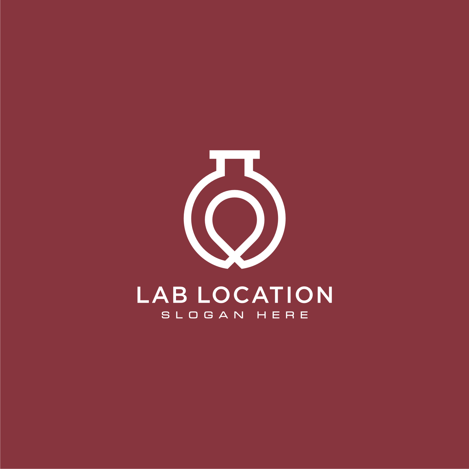 Lab Location Logo Vector Design