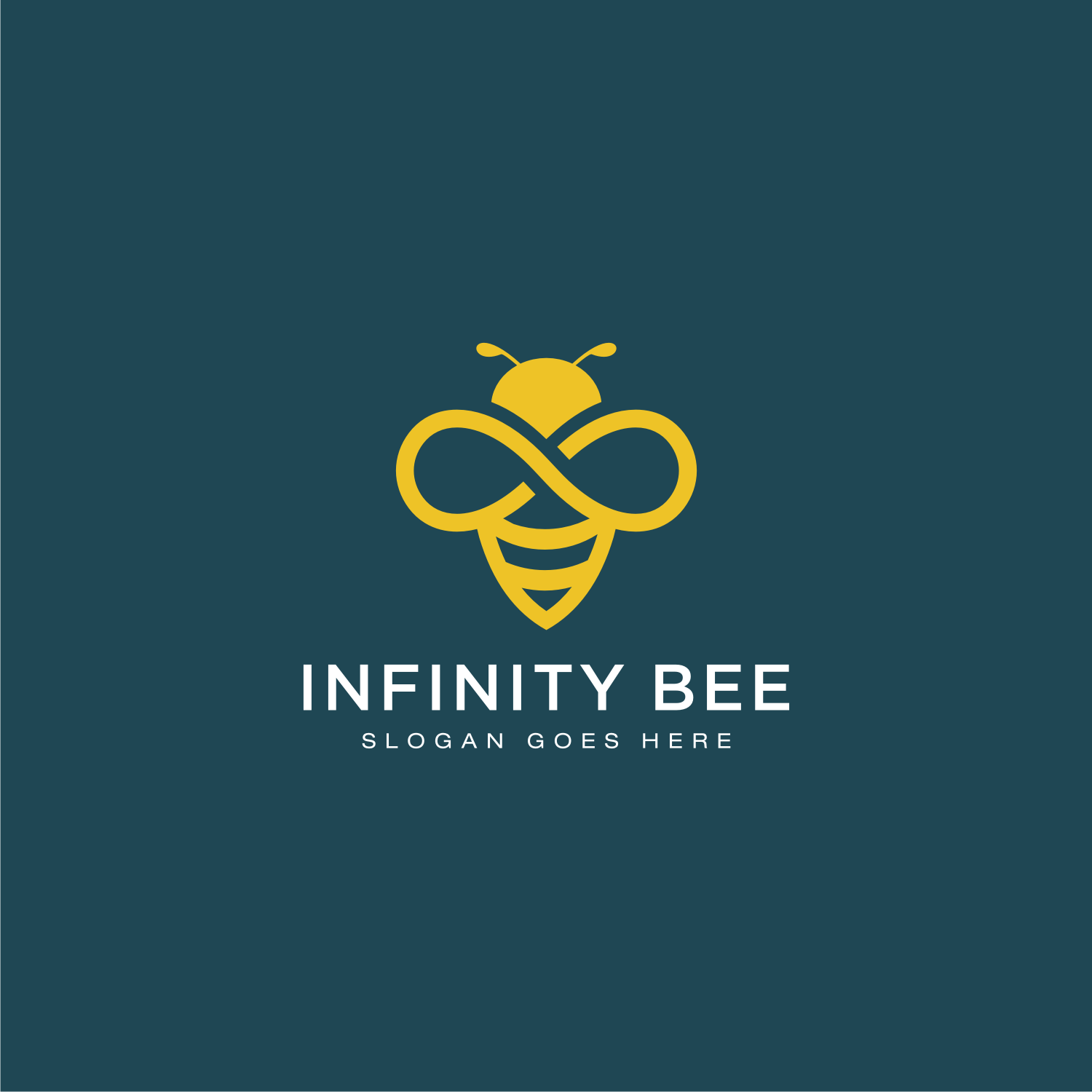 Honey Bee Animals Logo Vector.