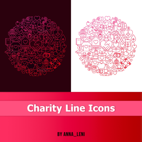 Charity Line Icons.